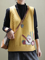 V-Neck Loose Sweater Vest