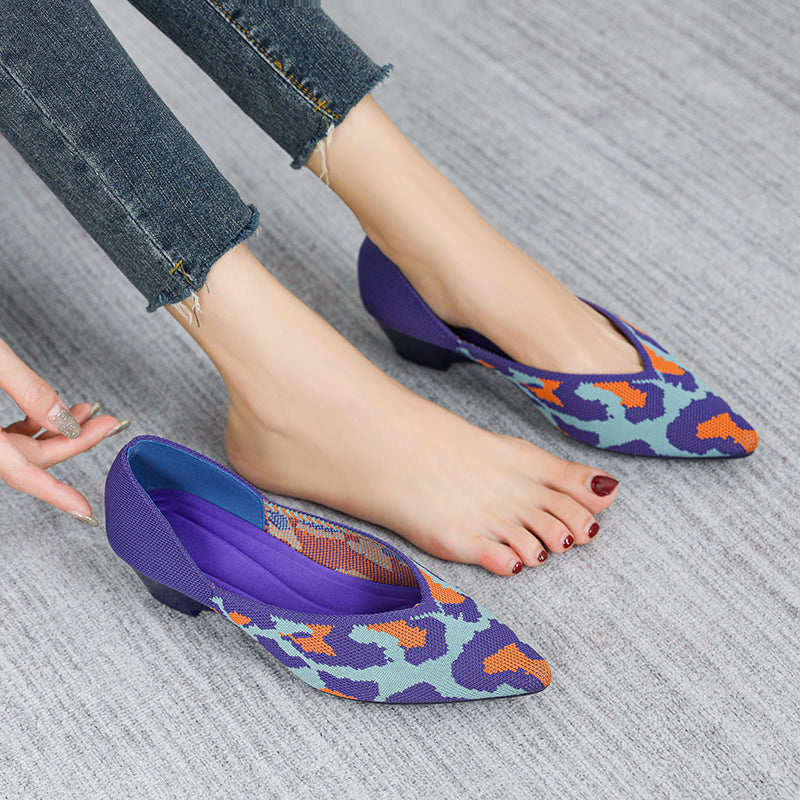 Urban Woven Multi-Color Casual Low Heels Shoes