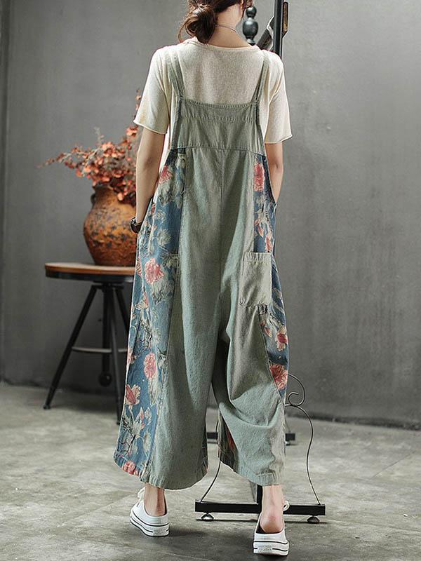 Loose Light Wide Leg Jumpsuits Bottom