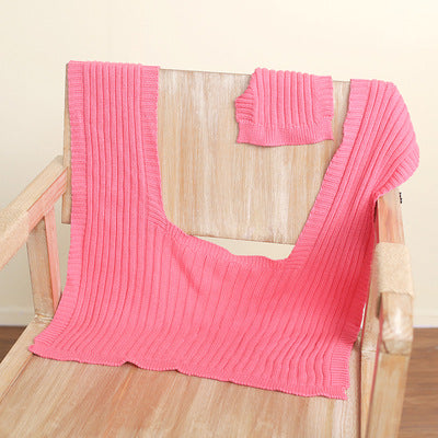 Casual Solid Color Literary Loose Shawl