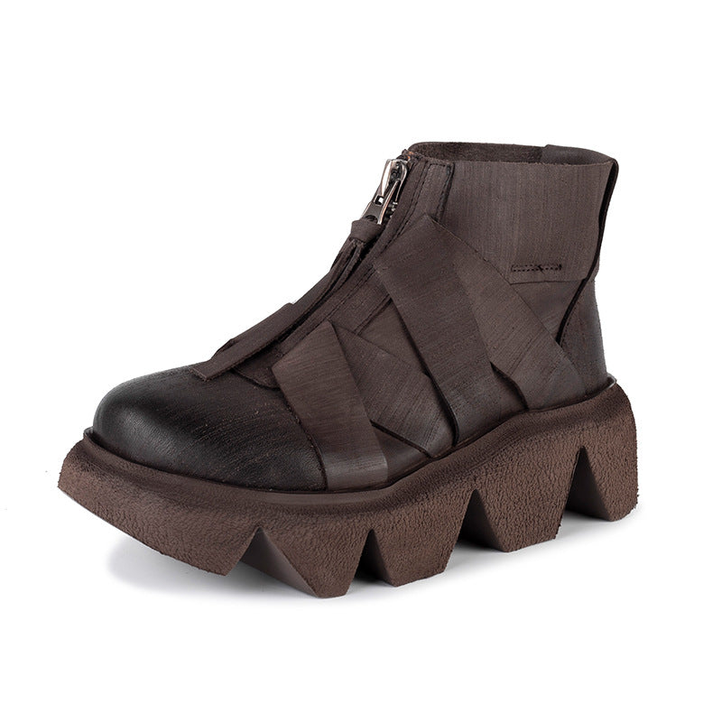 Vintage Platform Ankle Boots