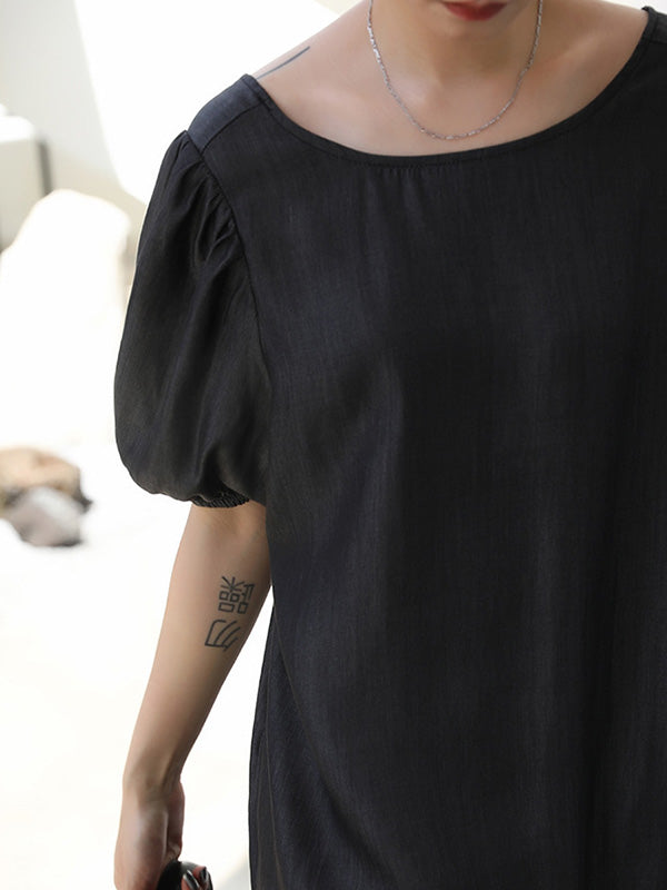 Original Bishop Sleeve Elasticity Waist Dress