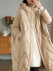 Casual Vintage Hooded Down Coat