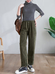 Women High Waist Loose Casual Pants