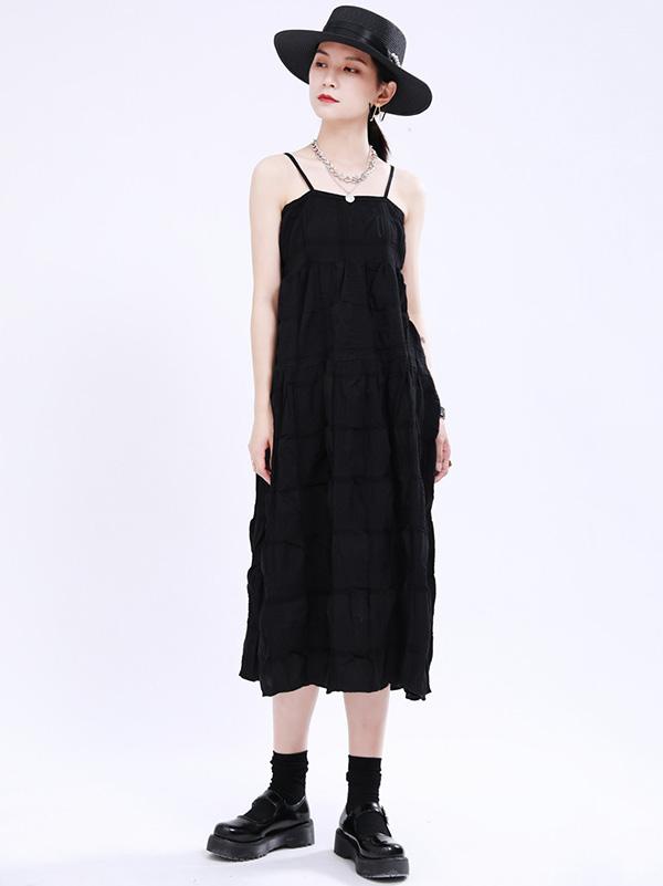 New Casual Sleeveless Suspender Dress