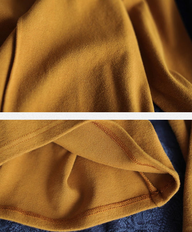 Simple Solid Color Turtleneck Long Sleeve T-Shirt