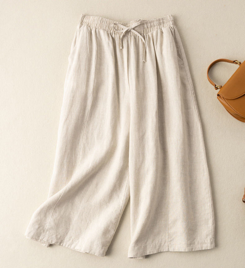 Loose And Versatile Casual High-Waisted Wide-Leg Pants