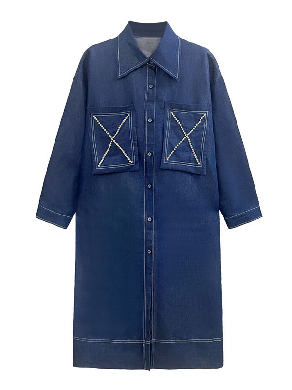 Original Creation Roomy Long Sleeves Lapel Jackets&Coats Outerwear