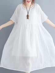 Two-pieces Loose Comfortable Blouse Dress