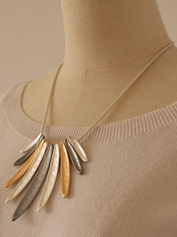 Simple Geometric Tassel Necklace Accessories