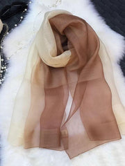 Silk Gradient soft scarf