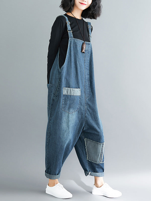 Original With Pocket Denim Jumpsuits