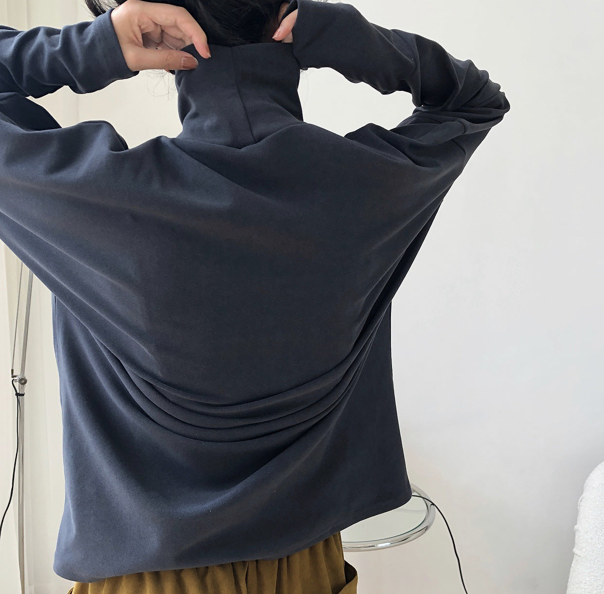 Simple Solid Color Loose T-Shirt Top