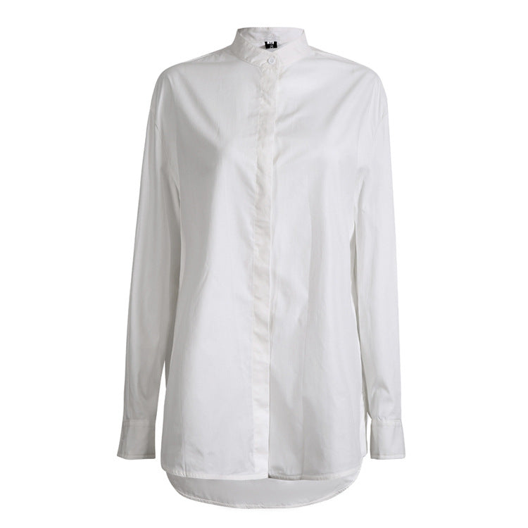 Retro Pleated Irregular Personality Shirt