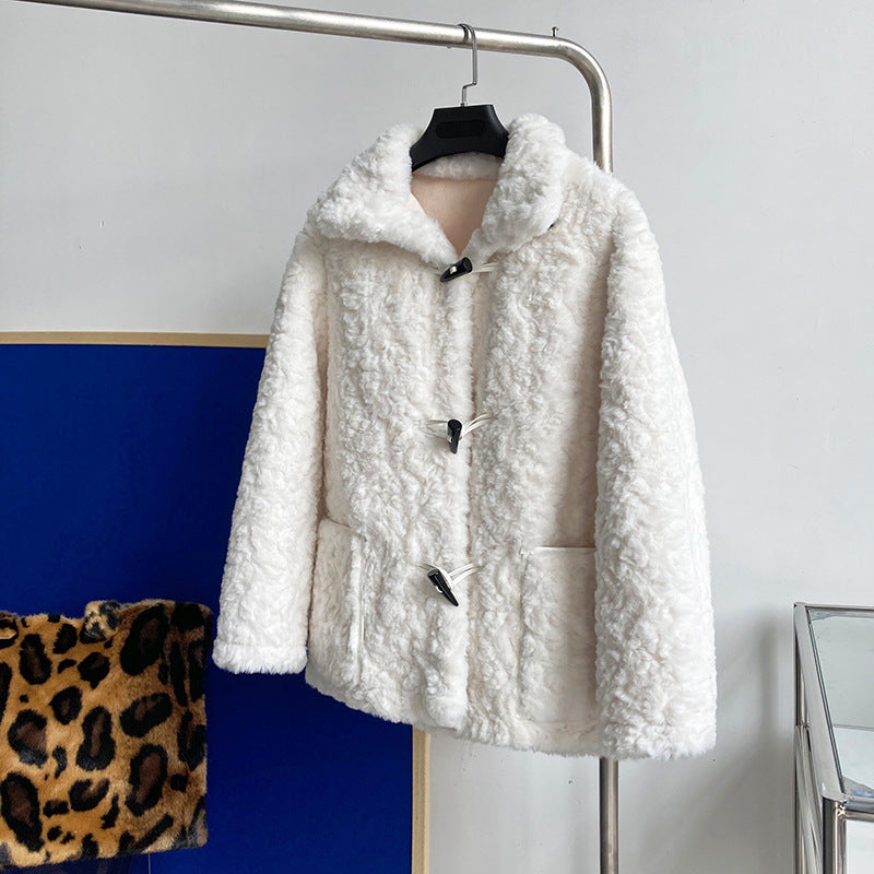 Short Horn Button Casual Coat