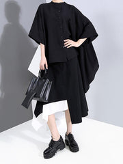 Original Solid Split-Joint Blouses&Shirts