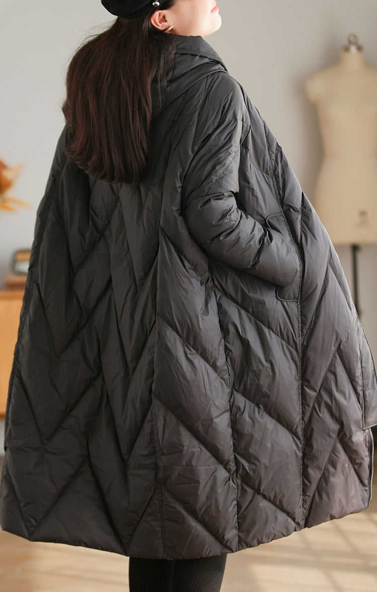 Casual Vintage Hooded Down Coat